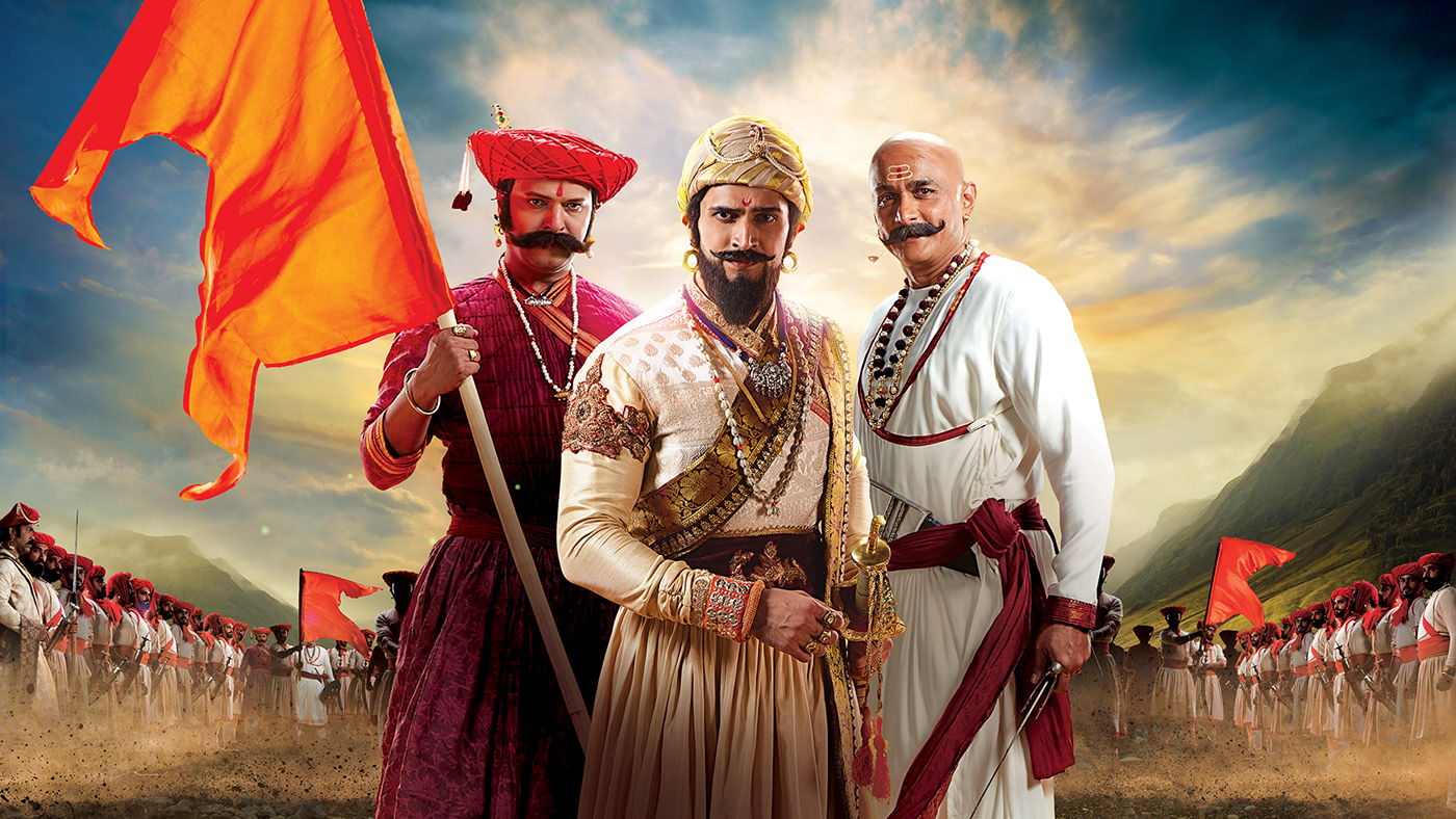 Digital Art  Disney star Maharashtra Maratha Movies Poster publicity design shivaji maharaj Star Pravah War warrior