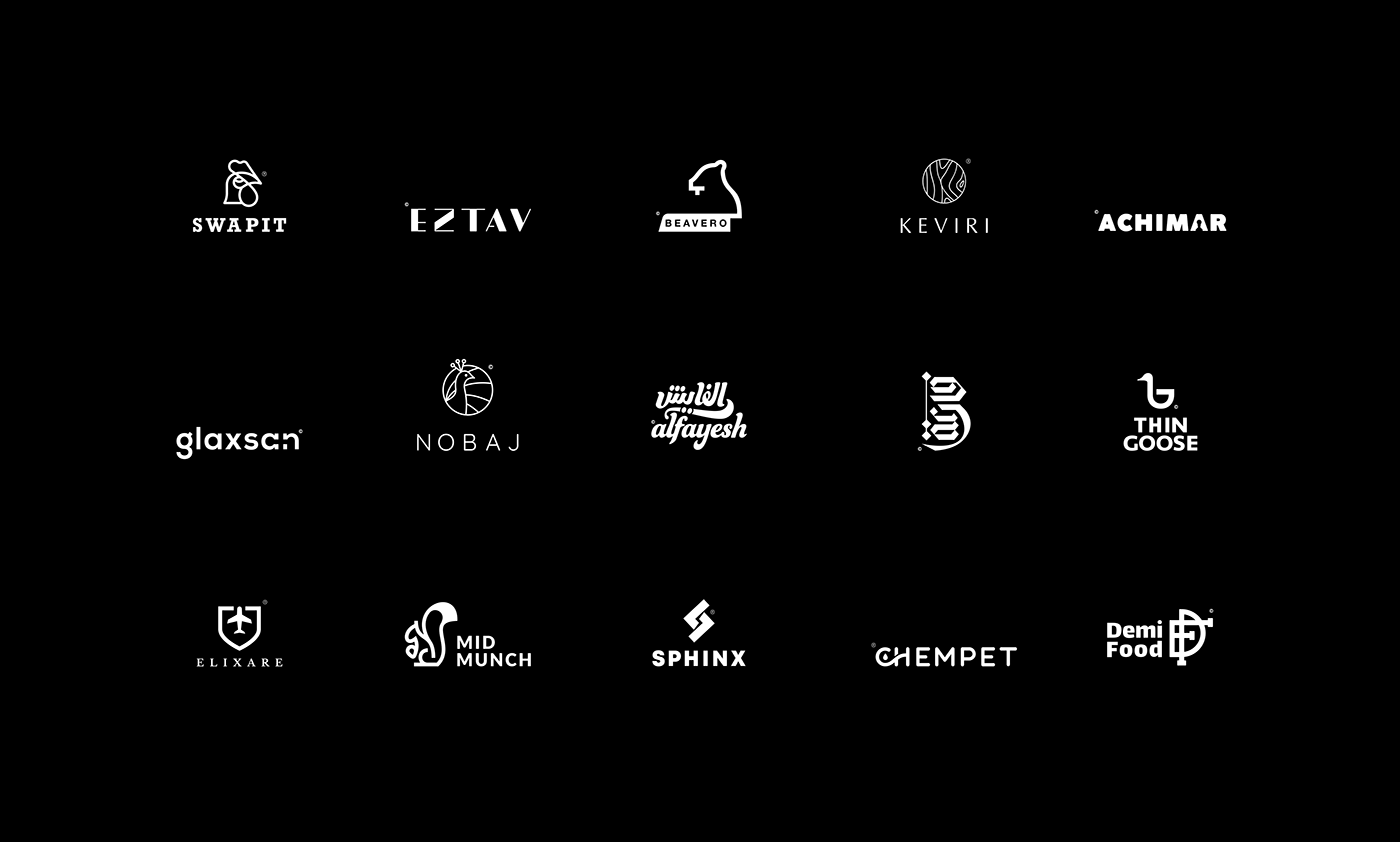 logos marks minimal lineart icons creative typography   Calligraphy   Matchmaking luxury