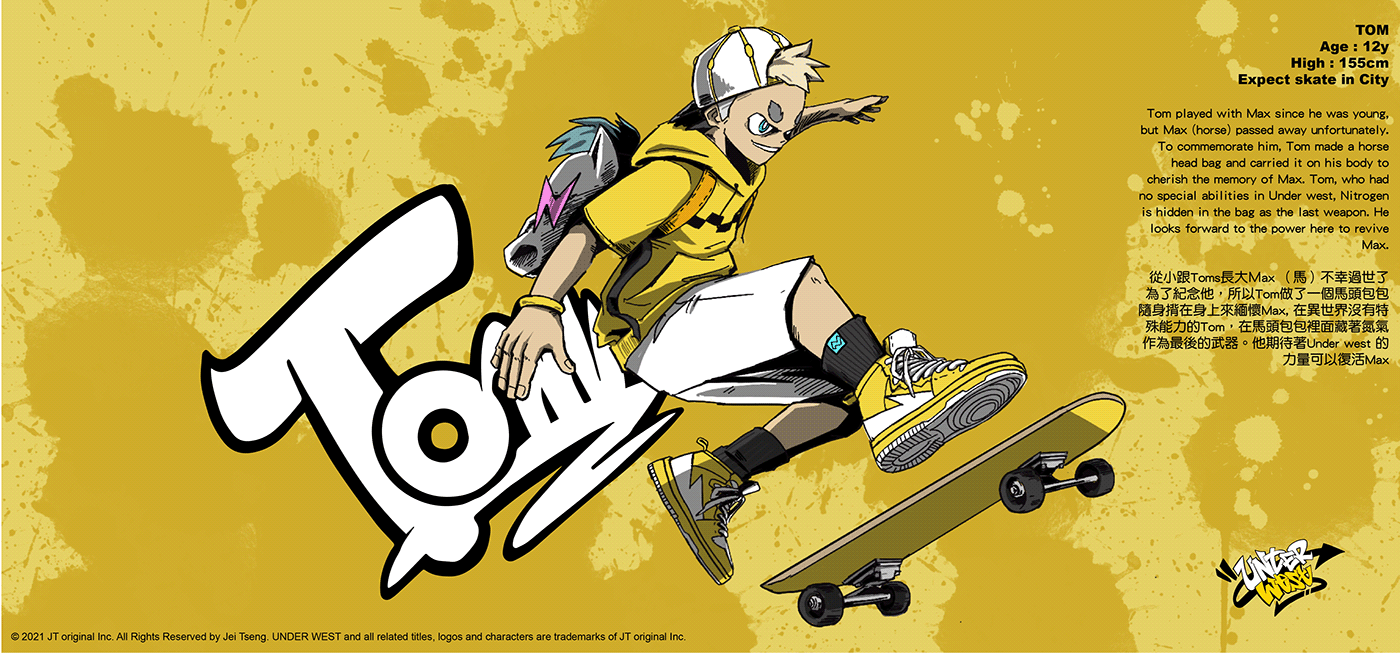 cartoon Character design  concept art Digital Art  digital illustration Procreate skateboard streetart