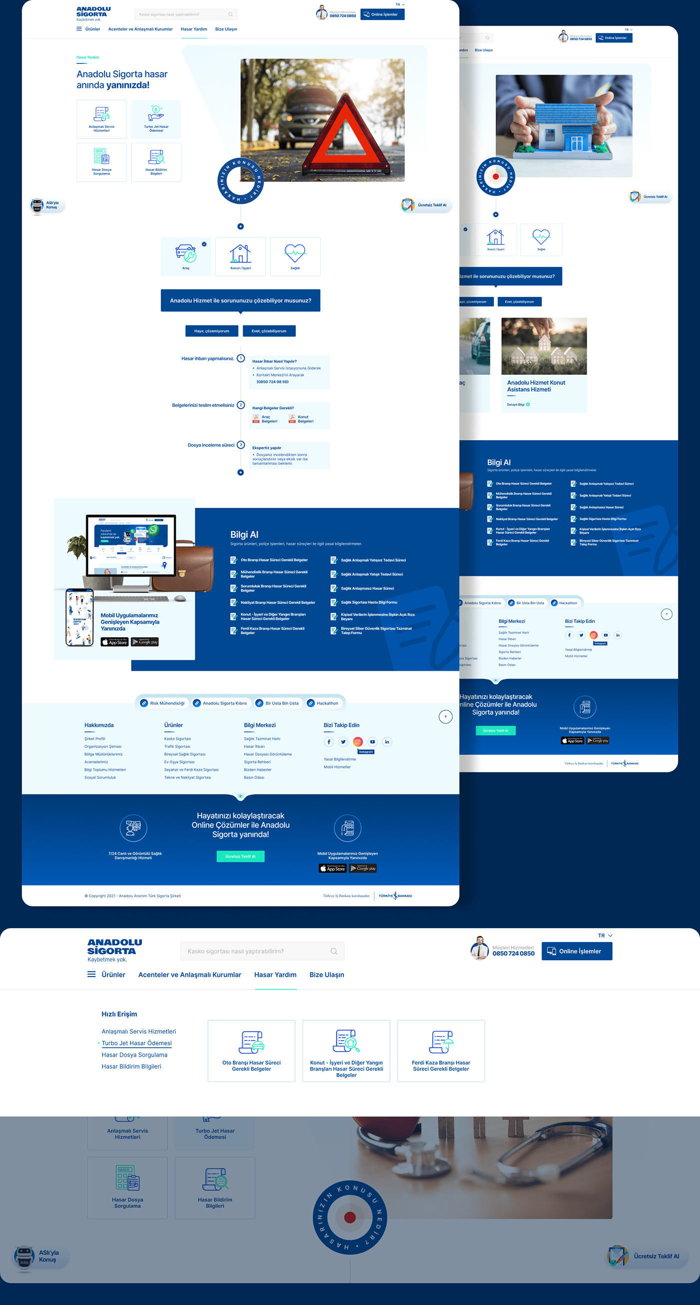 UI/UX Web Design  business corporate website insurance landing page Figma