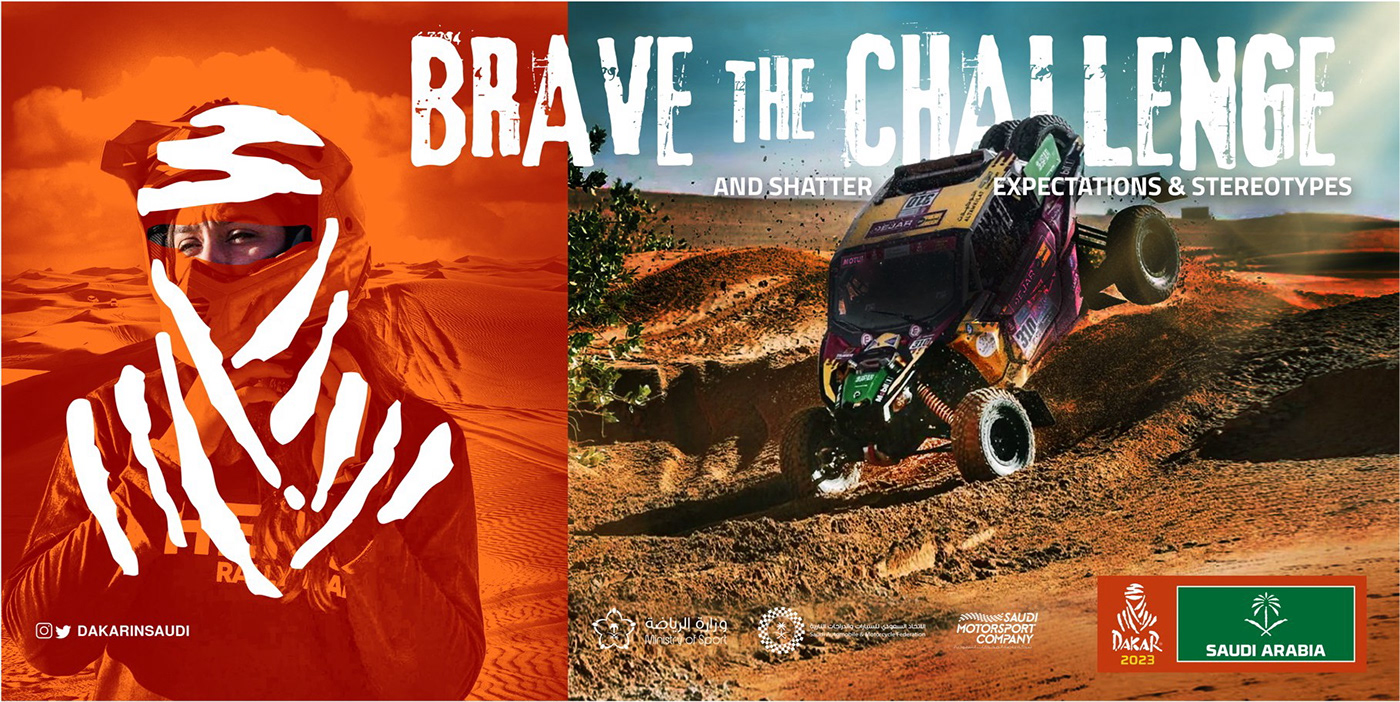dakar art direction  advertsing campaign design retouching  rally Motorsport KSA