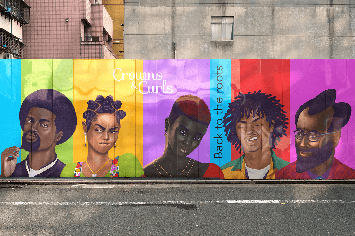 ILLUSTRATION  product Website editorial brand african black hair diverse bold