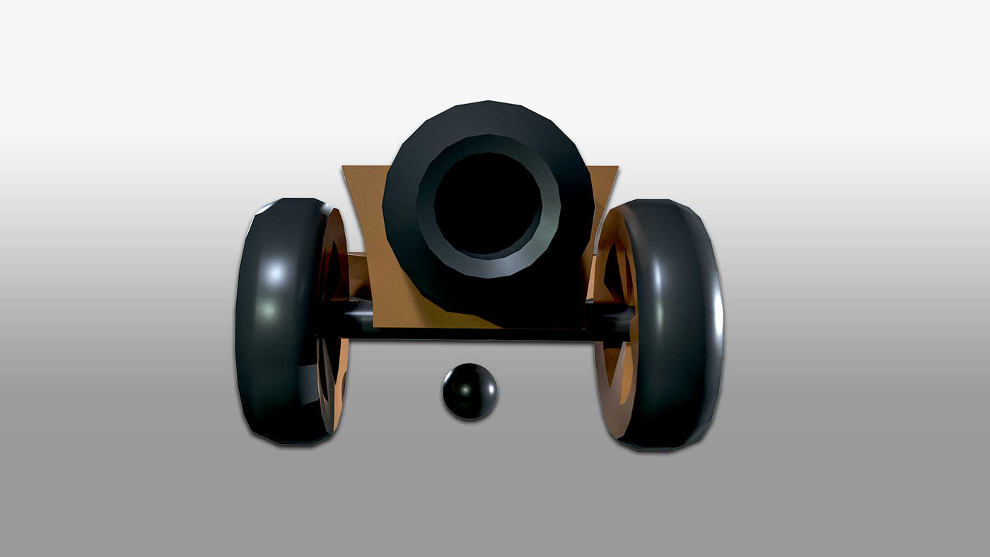 Cannon 3D 3D model Artillery Military cg trader Turbosquid 3ds max 3d cannon War