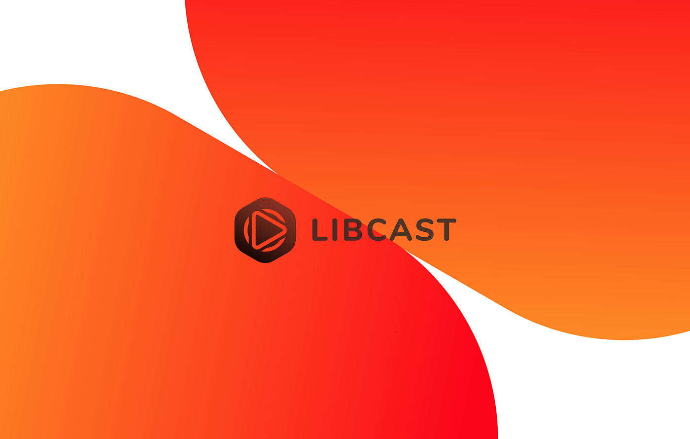 libcast Rebrand logo video player UX design marcello di giovanni gradient redesign brand