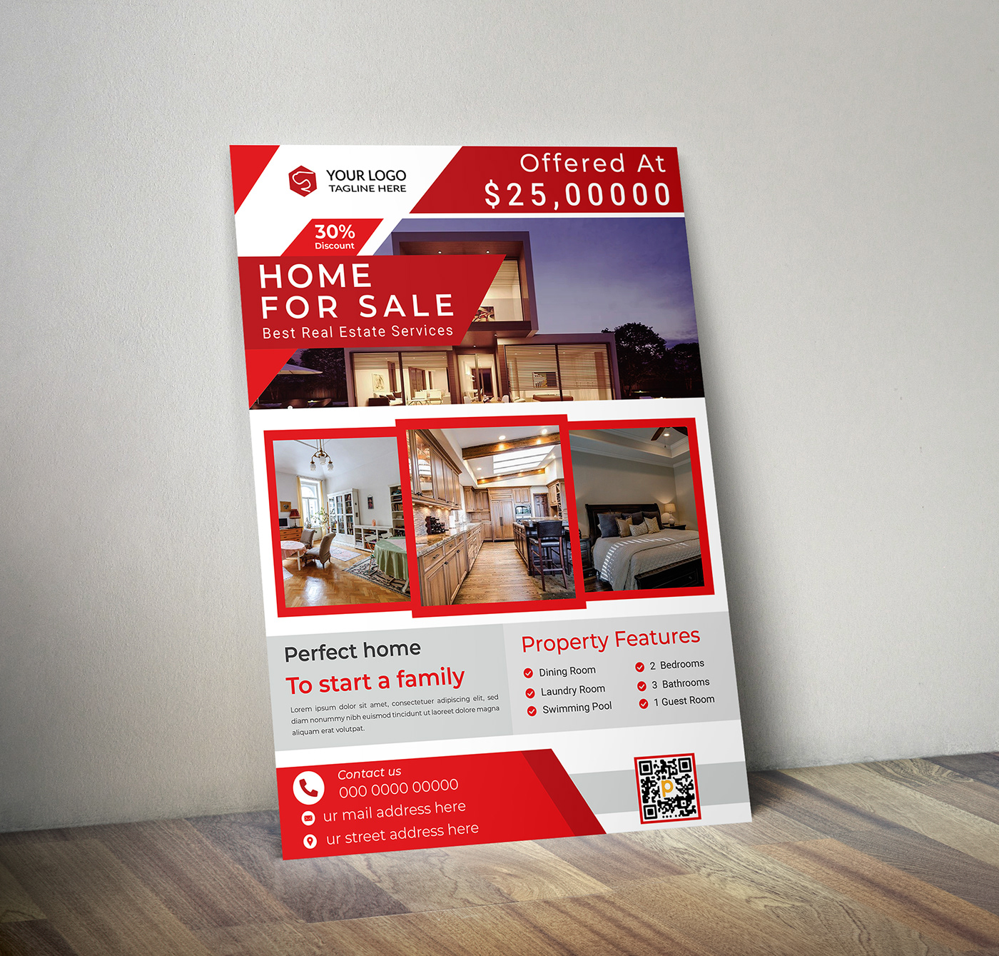 ads Advertising  flyer home modern flyer property flyer real estate real estate flyer realtor sale