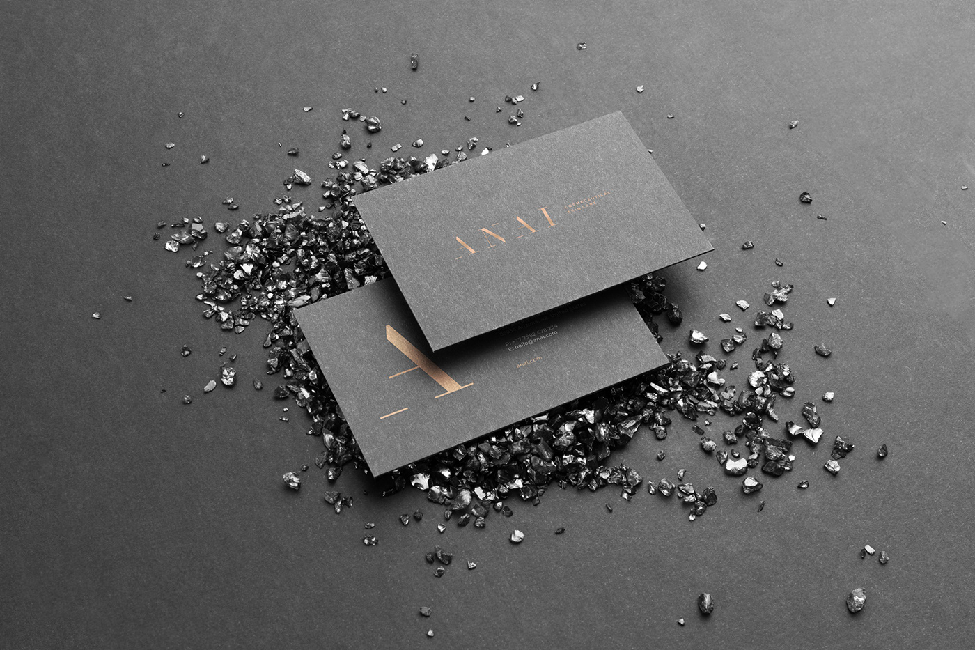 branding  cometic gold logo luxury minimalistic modern new rich