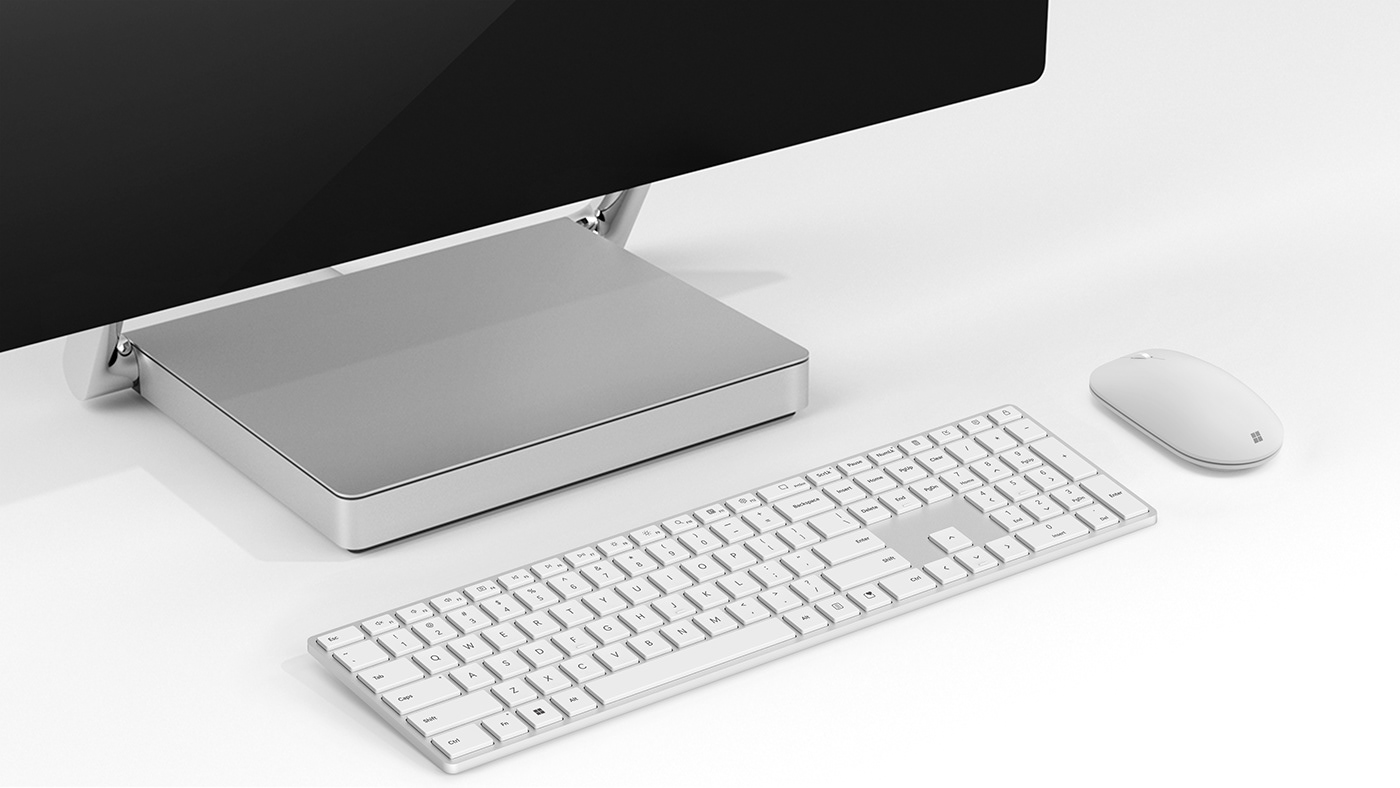 3D Rendering design Indestrial Design keyboard Microsoft product design  surface design surface studio 2 pc accessories