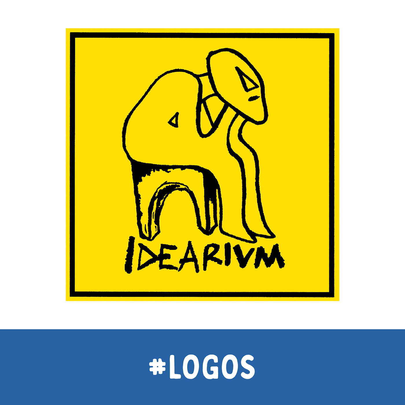 Logotipo extinto para agencia creativa personal. Inspirado en el famoso pensador de Rodin.