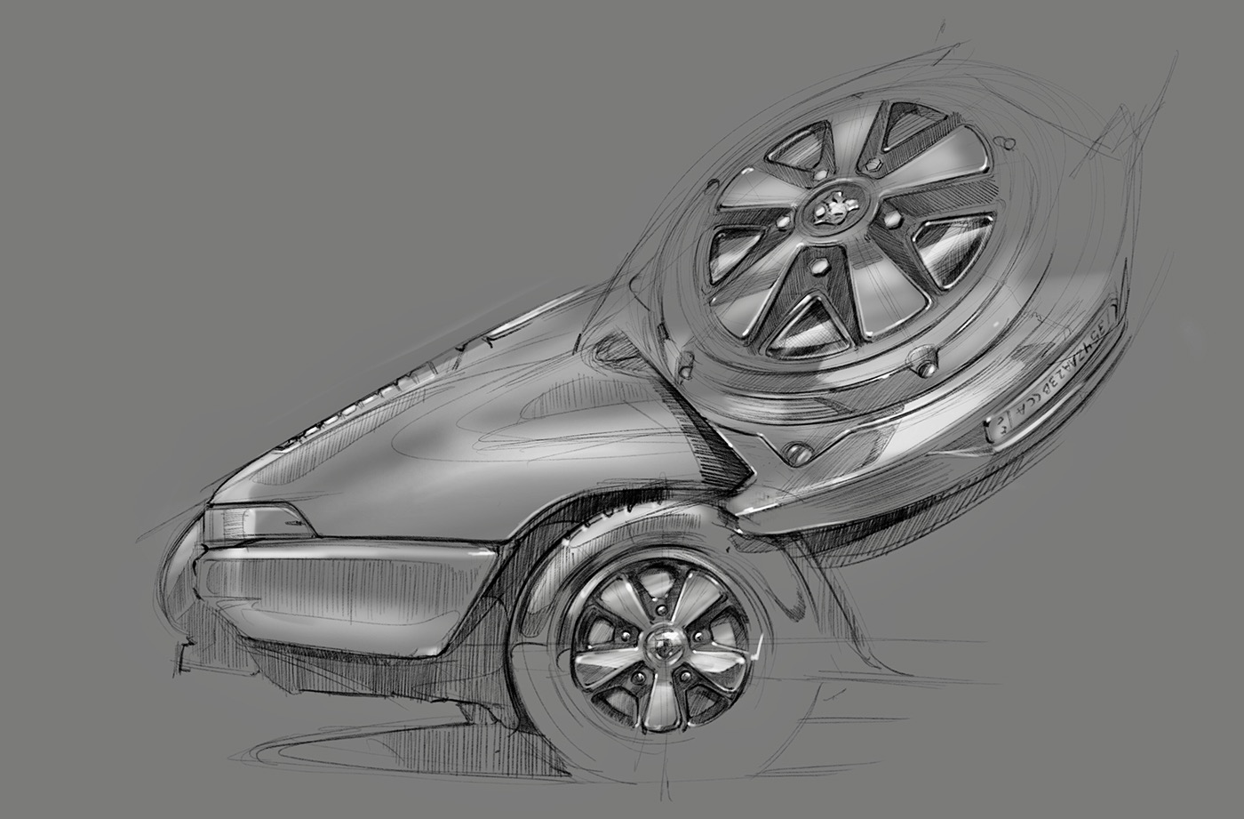 sketching Drawing  sketch watch Watches Porsche