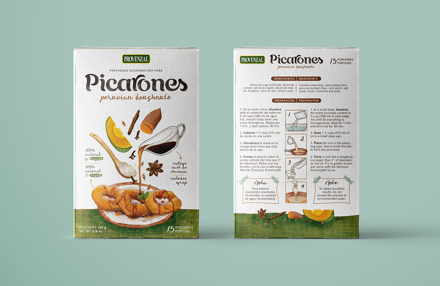 PICARONES provenzal Packaging dessert packaging food dehydrated food