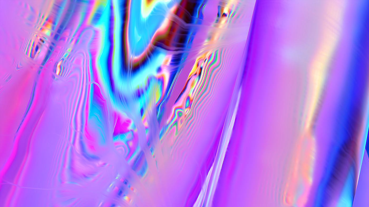 iridescent chrome 3D cinema4d octane rainbow abstract texture weird psychedelic