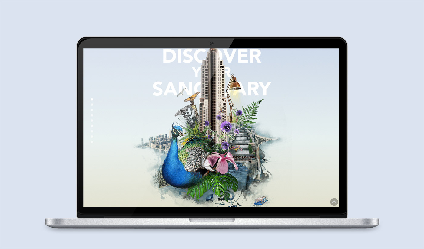 NBC Tower chicago metropolis james dawe digital illustration collage interactive design Website Design Print campaign Satellite Office