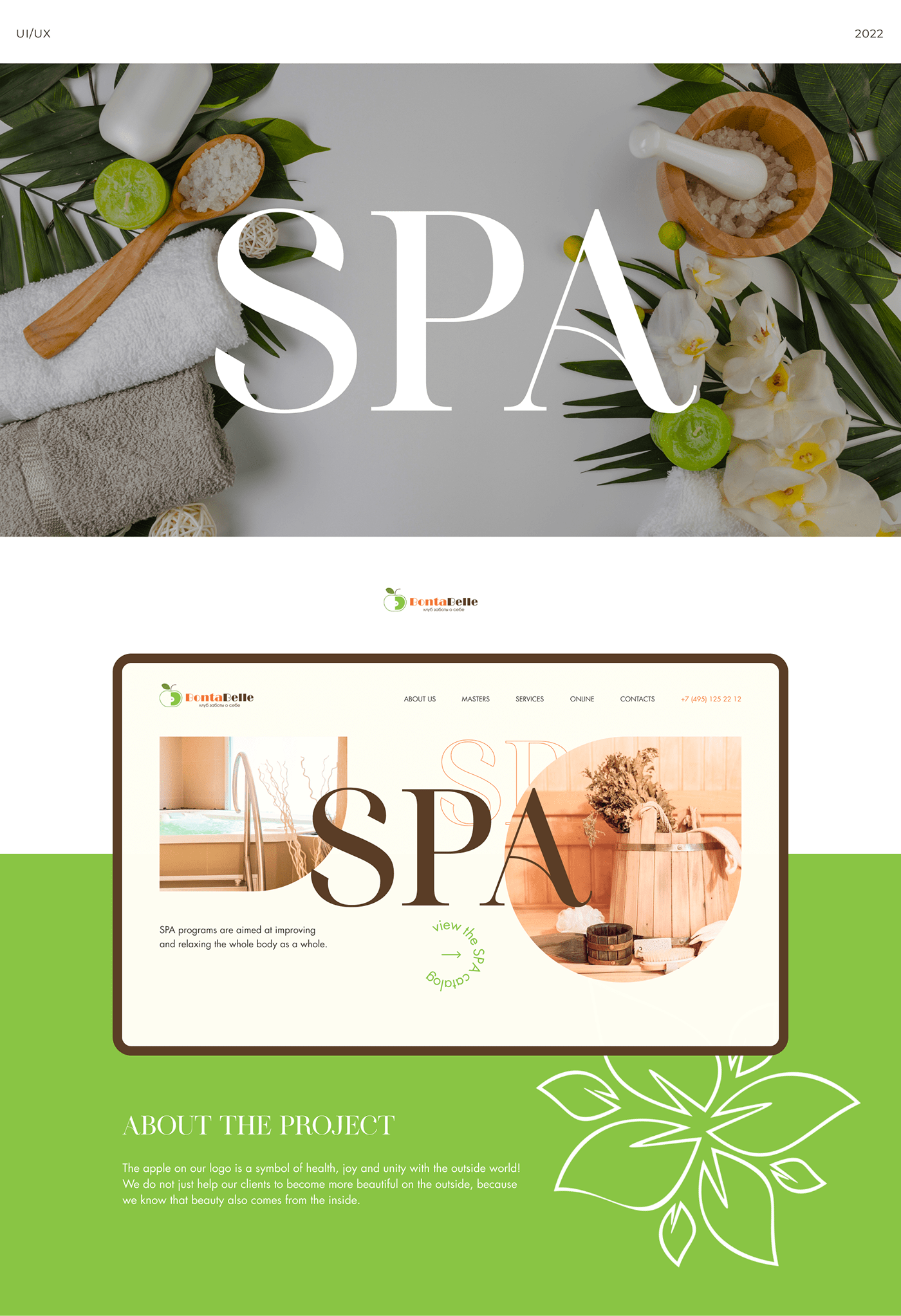 beauty beauty salon design Ecommerce relax Spa UX UI Website