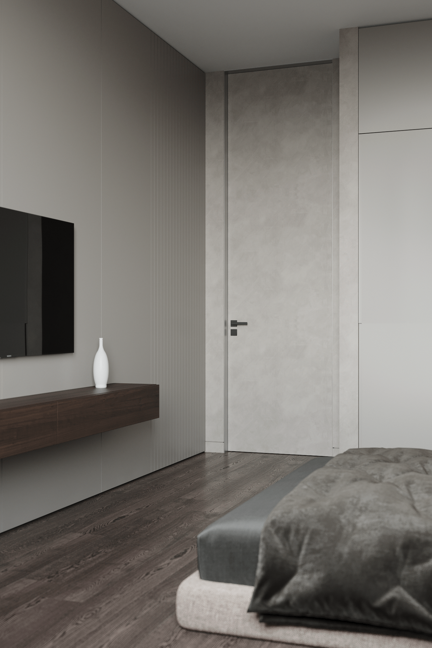 bedroom interior design  visualization Render