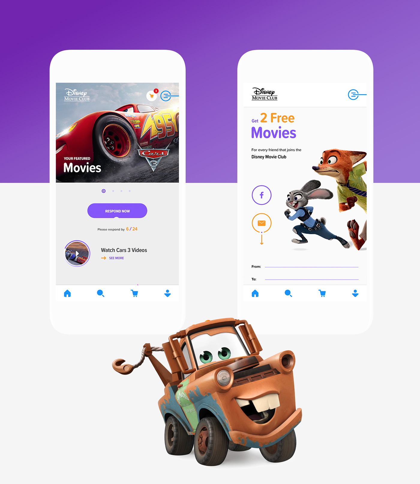interactive mobile design UI disney frozen tangled Movies motion animation 