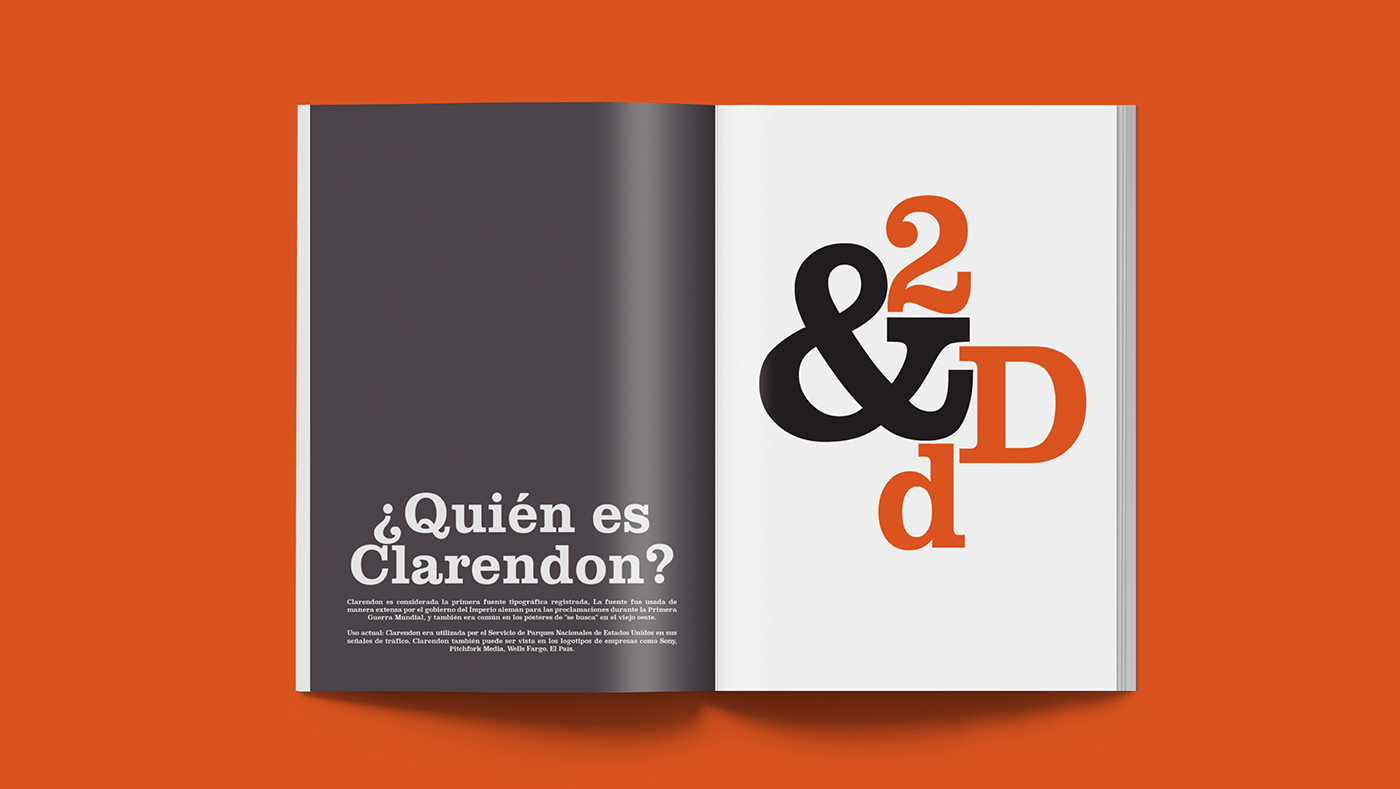 after effects Clarendon editorial design  ilustrator InDesign photoshop specimen tipografia tipography design typography  