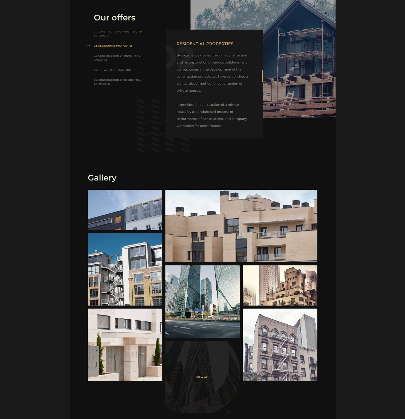 ux UI corporate building Web Design  Responsive animation  mobile design creative modern construction