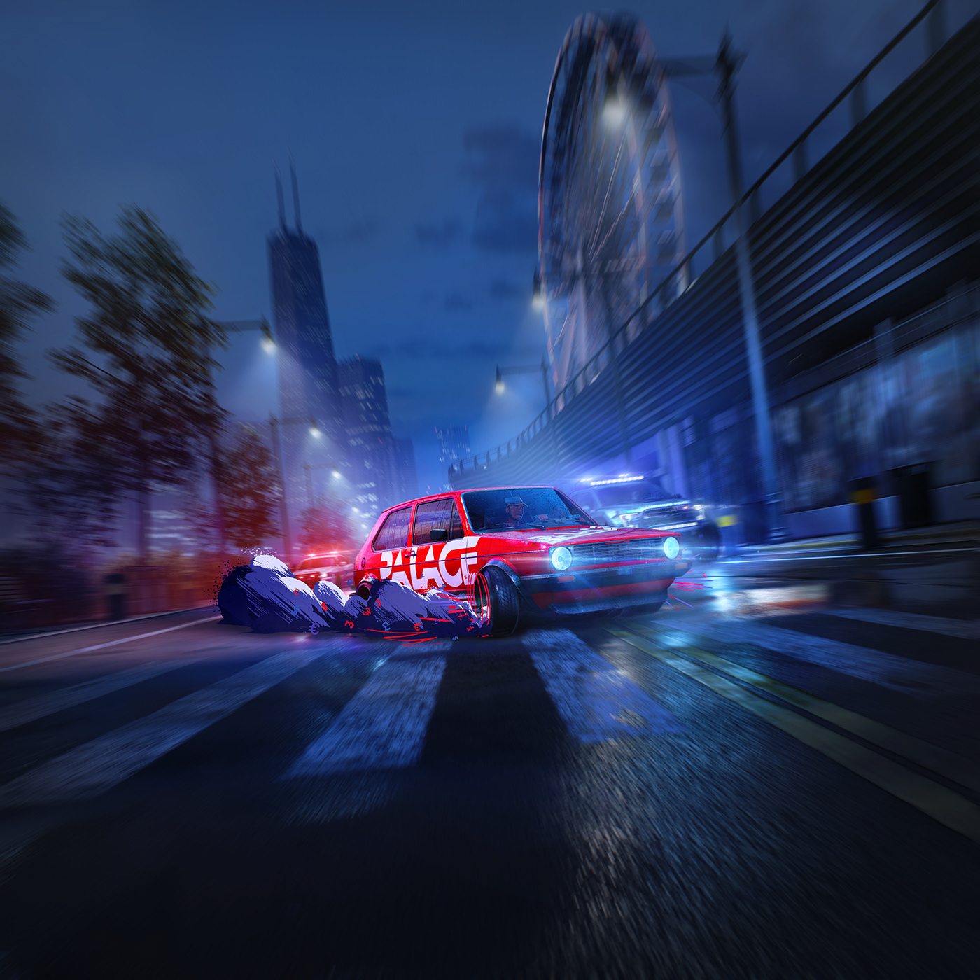 car key art lighting motion blur Need For Speed Post Production vfx video game Visual Effects  animation 