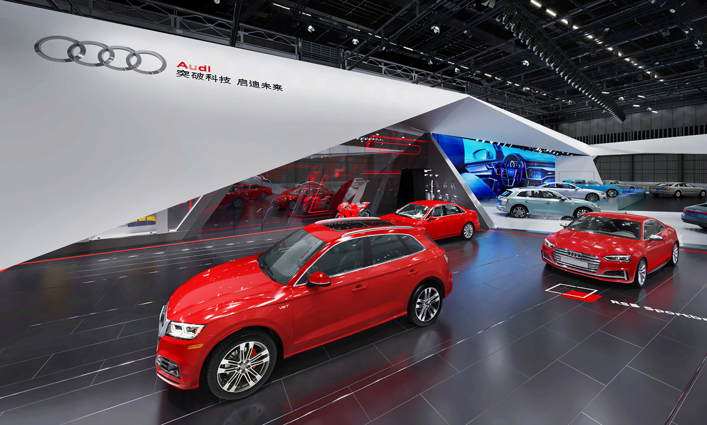 Audi booth design booth auto show Motor show stand design Stand Shenzhen