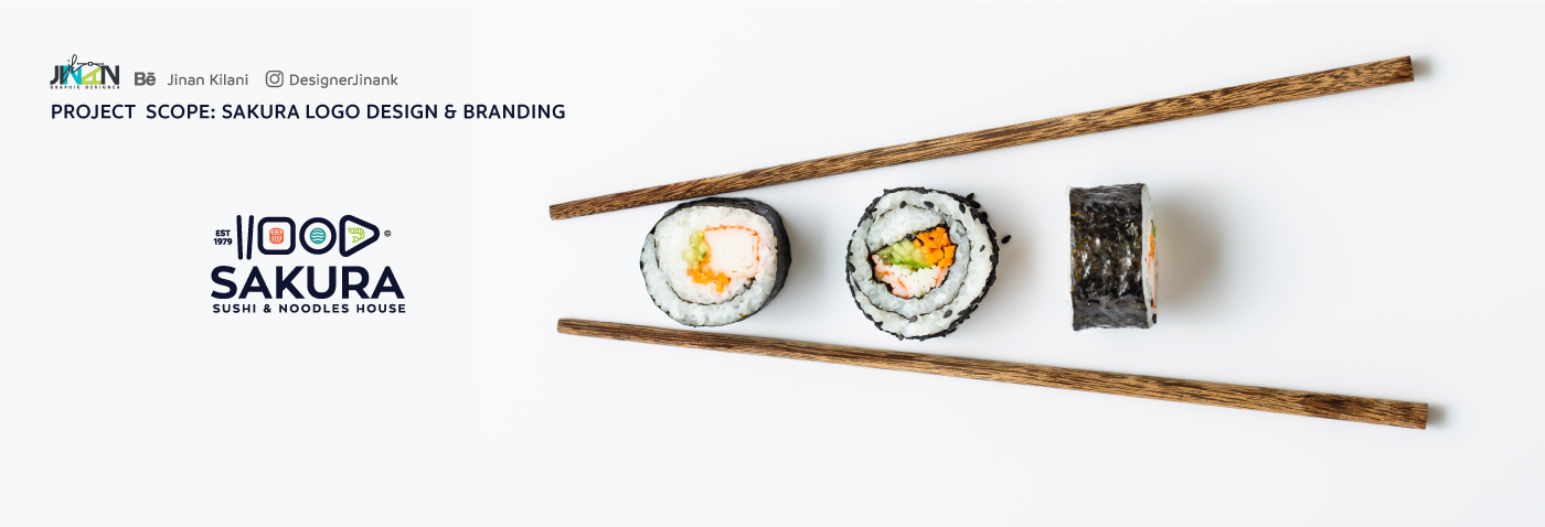 branding  card design graphic japan logo noodle Packaging Sushi Sushimaki