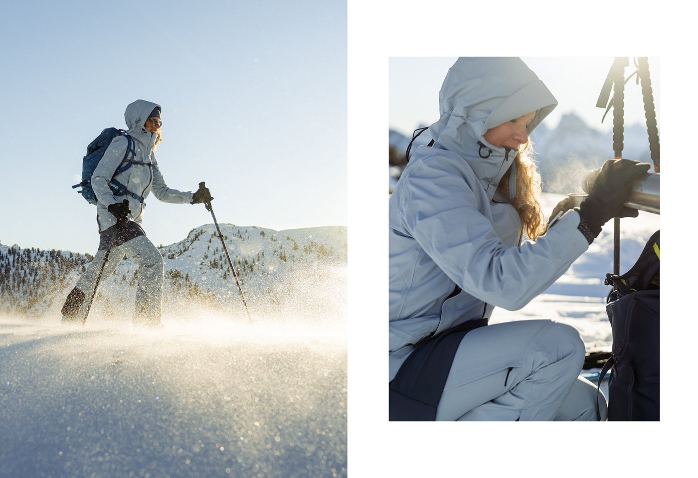 dolomites mountains outdoor advertising Photography  Ski Skimountaineering skitouring sport winter woman