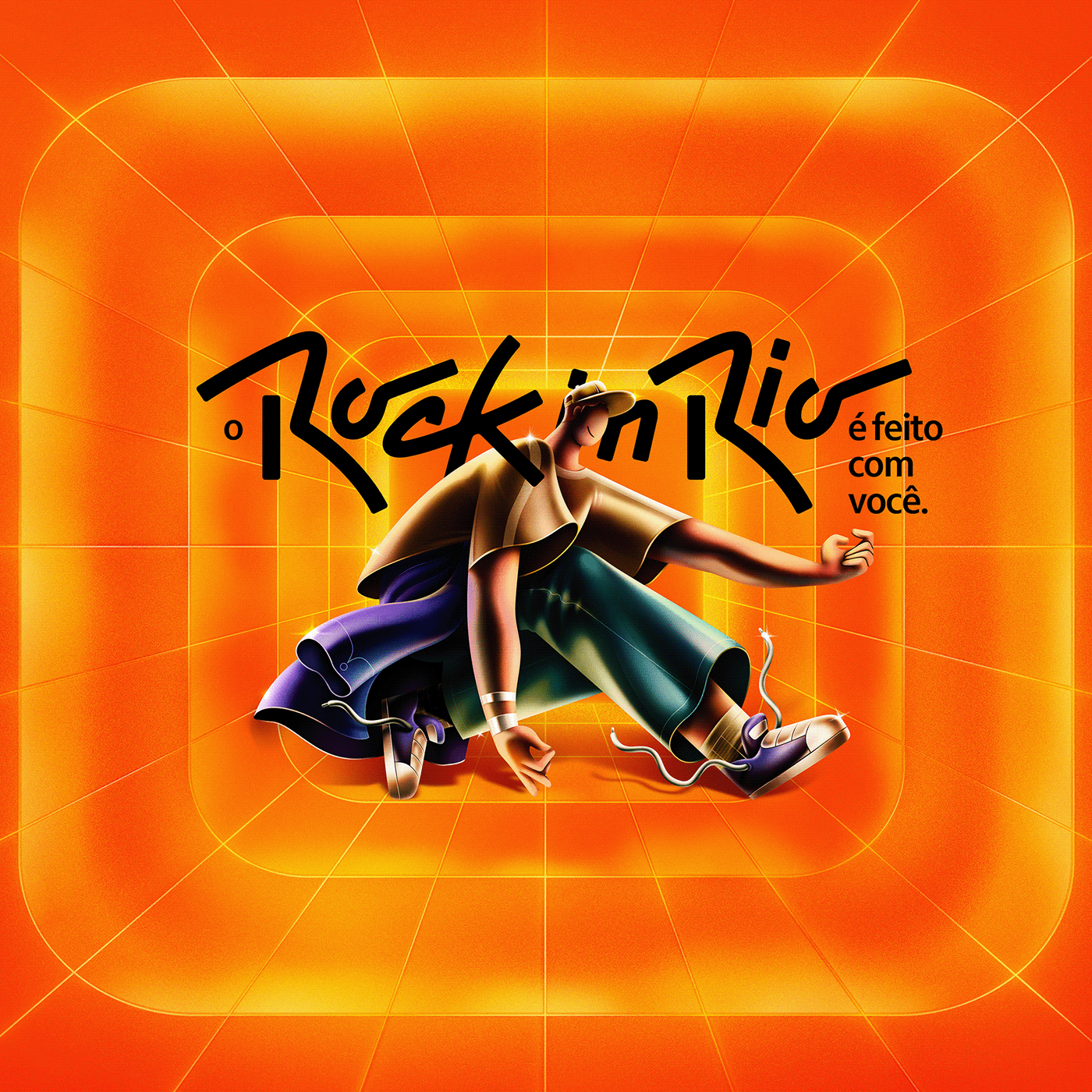 Illustration dance Rock in rio