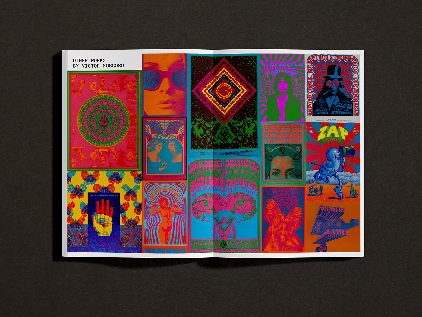 60's 60s brochure design editorial Layout magazine poster psychedelic typography  
