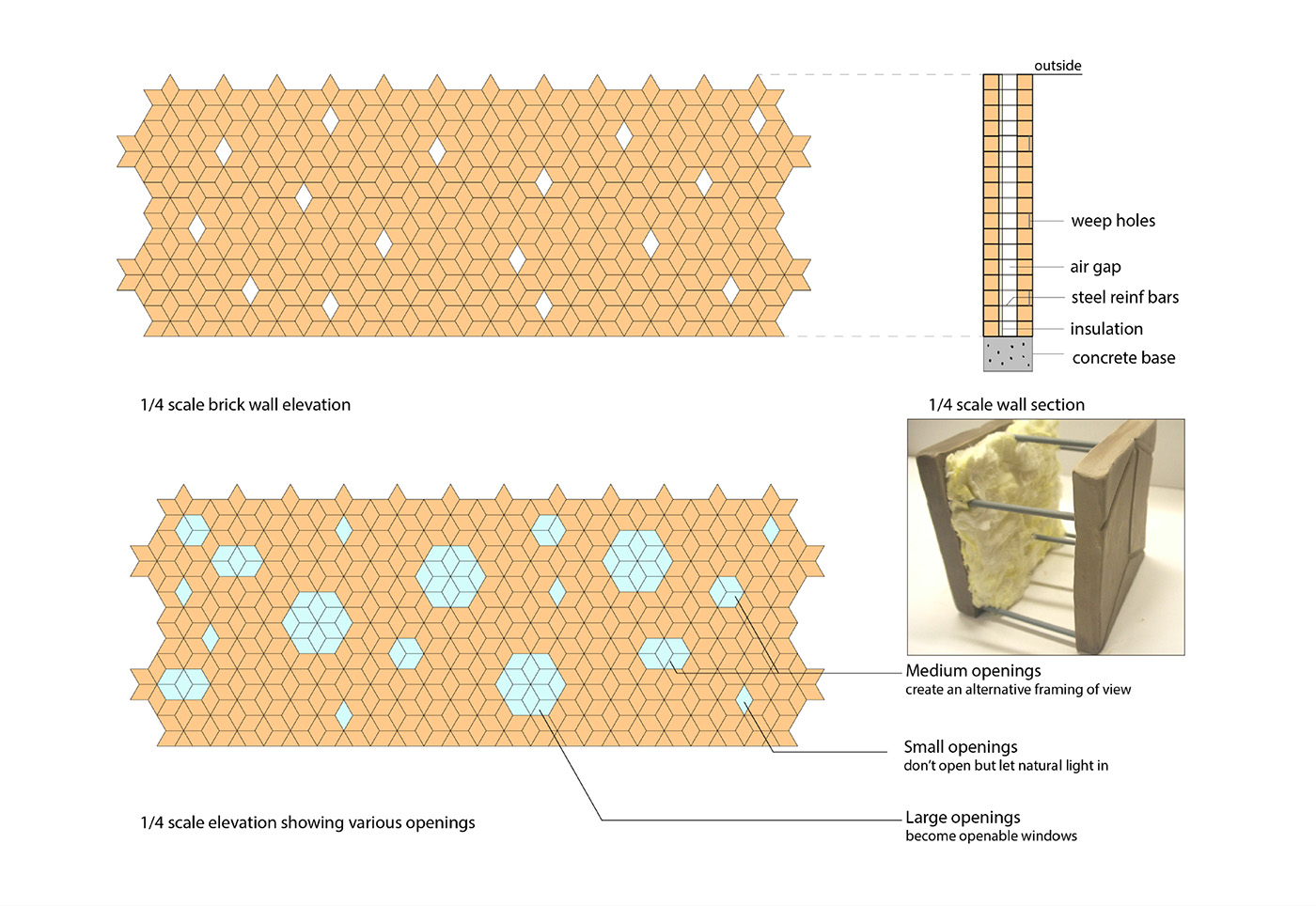 brick clay Tessellation pattern Volume Innovative modules