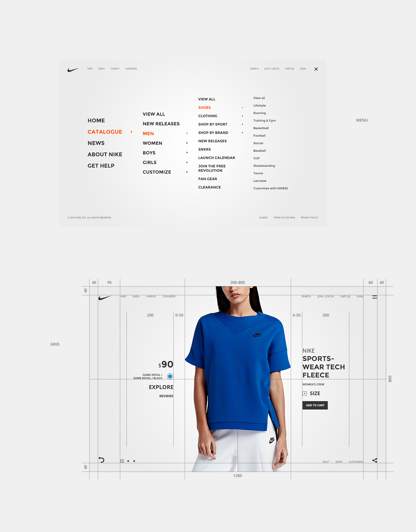 Nike shop e-commerce home page Product Page interaction animation  motion brand inspiration