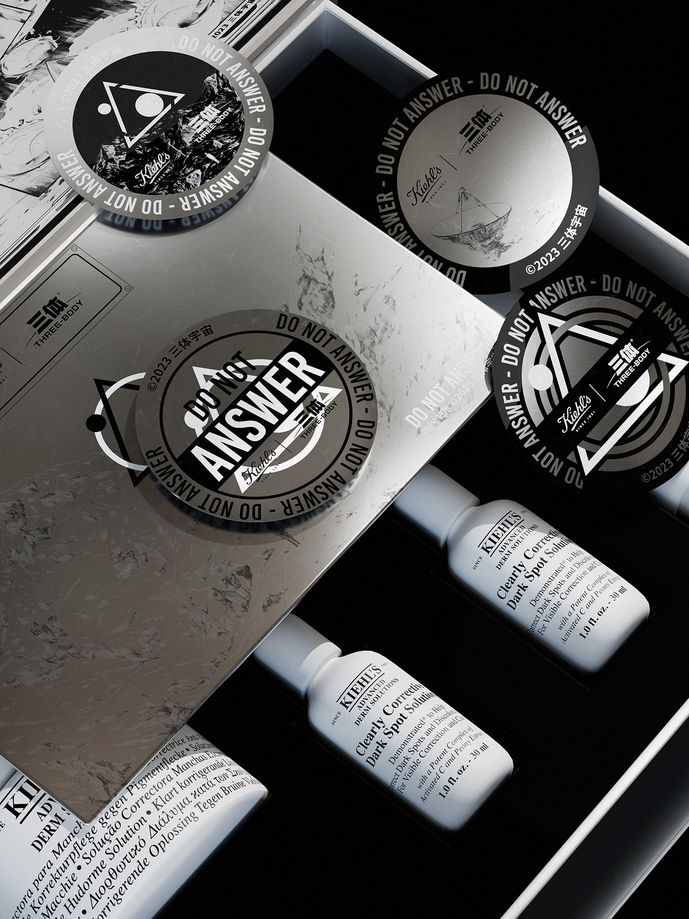gift box Packaging Scifi kiehl's packaging design Skincare packaging Skincare Products branding 