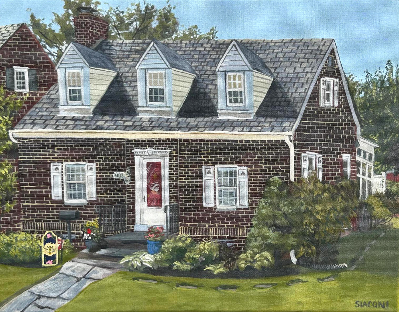 painting   pleinair pleinairpainting acrylic painting architecture house bricks artwork