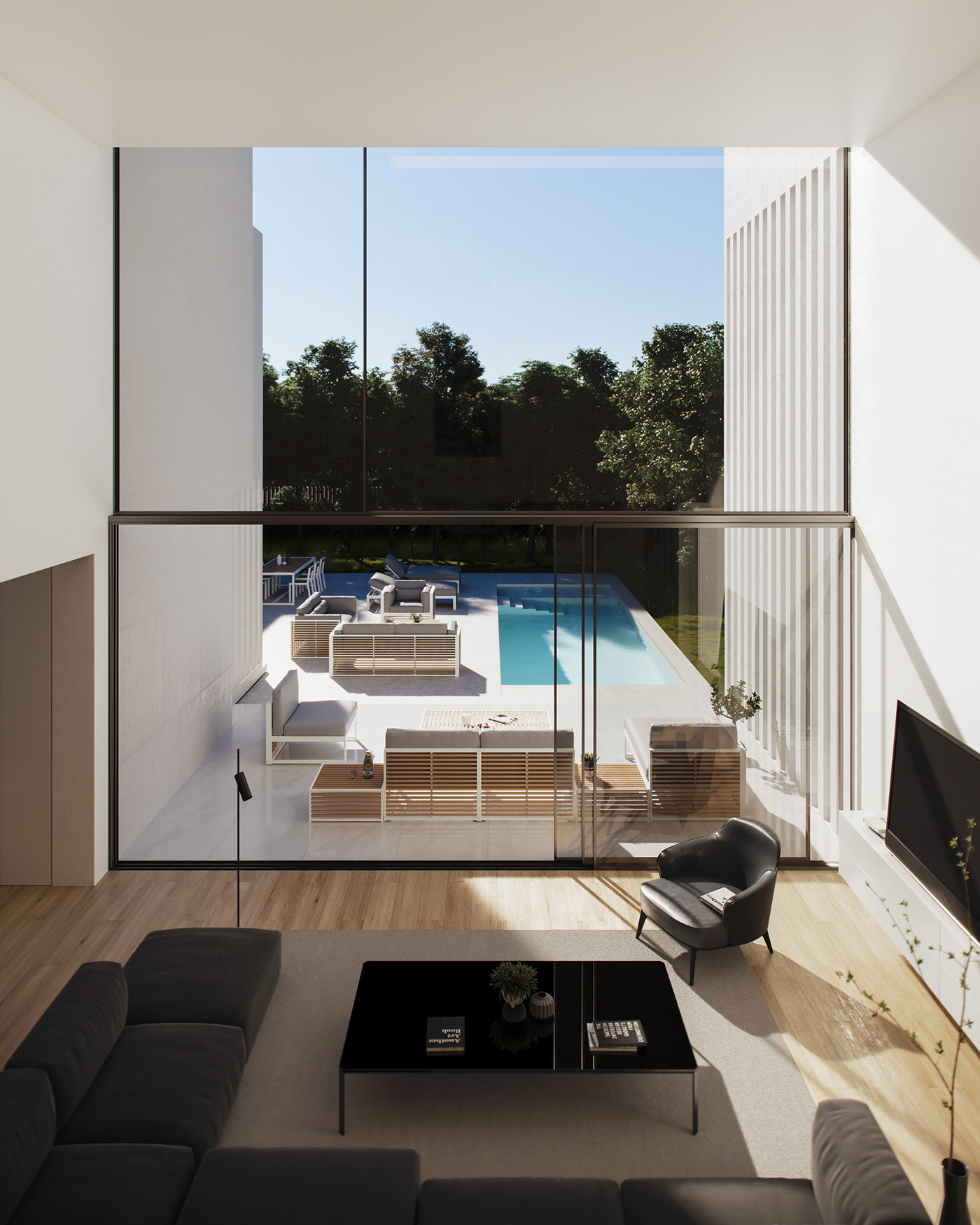 3D architecture archviz CGI design house Interior Minimalism Render visualiation
