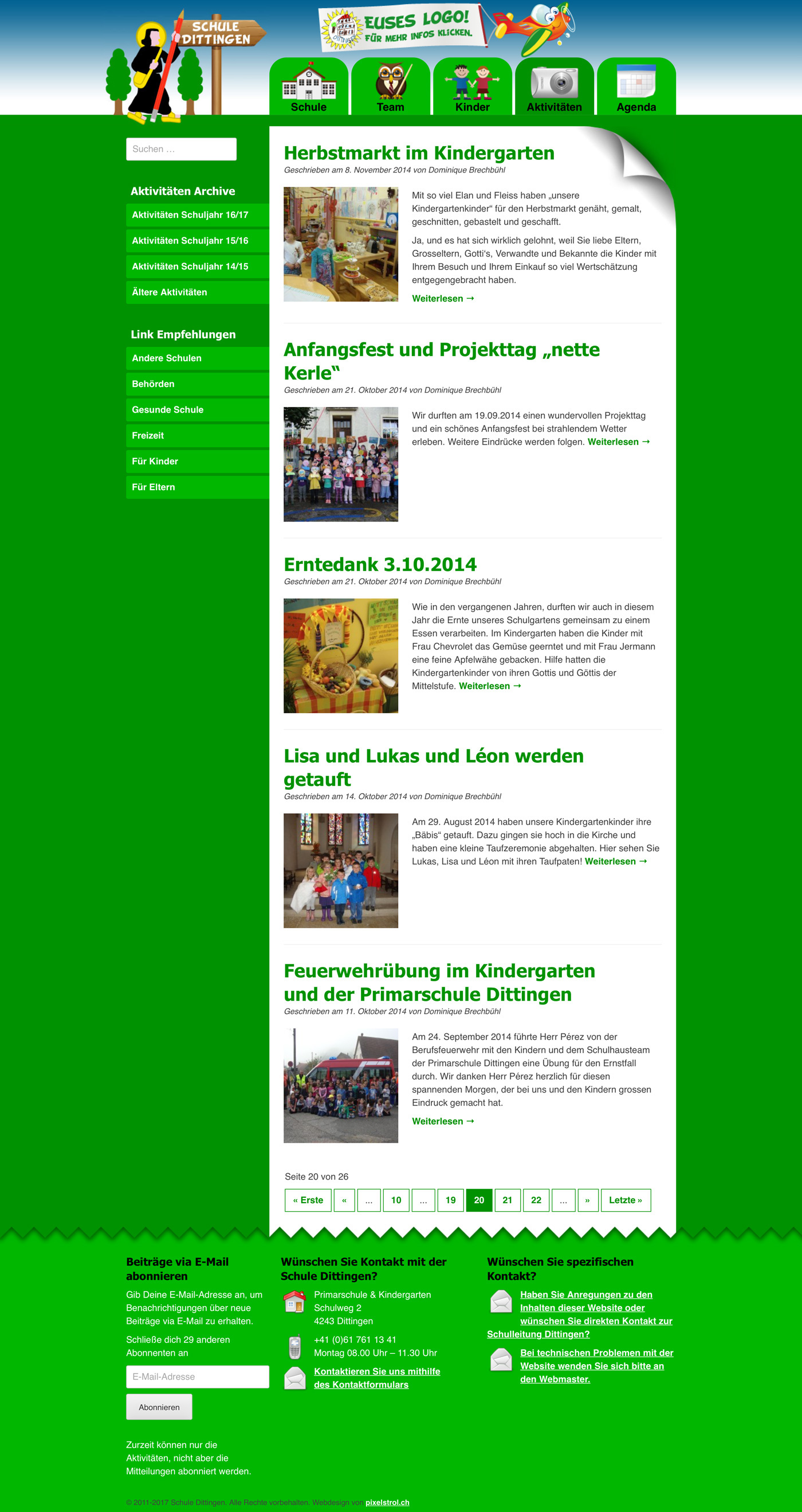design Website school primary school wordpress colorful children