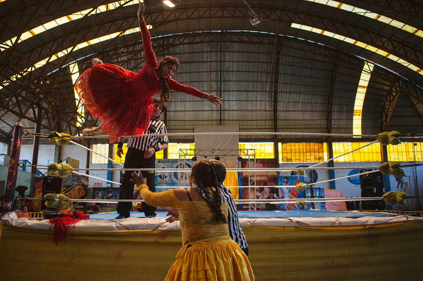 cholitas Wrestling Photoreportage bolivia Canon Documentary  fight social