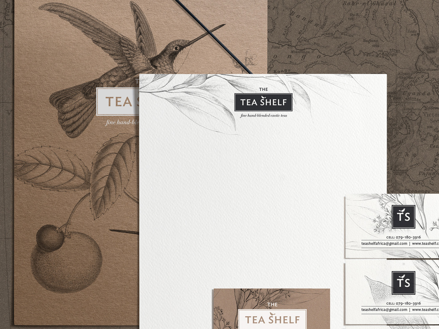 The Tea Shop branding  stationary logo identity graphic design  tea visualization