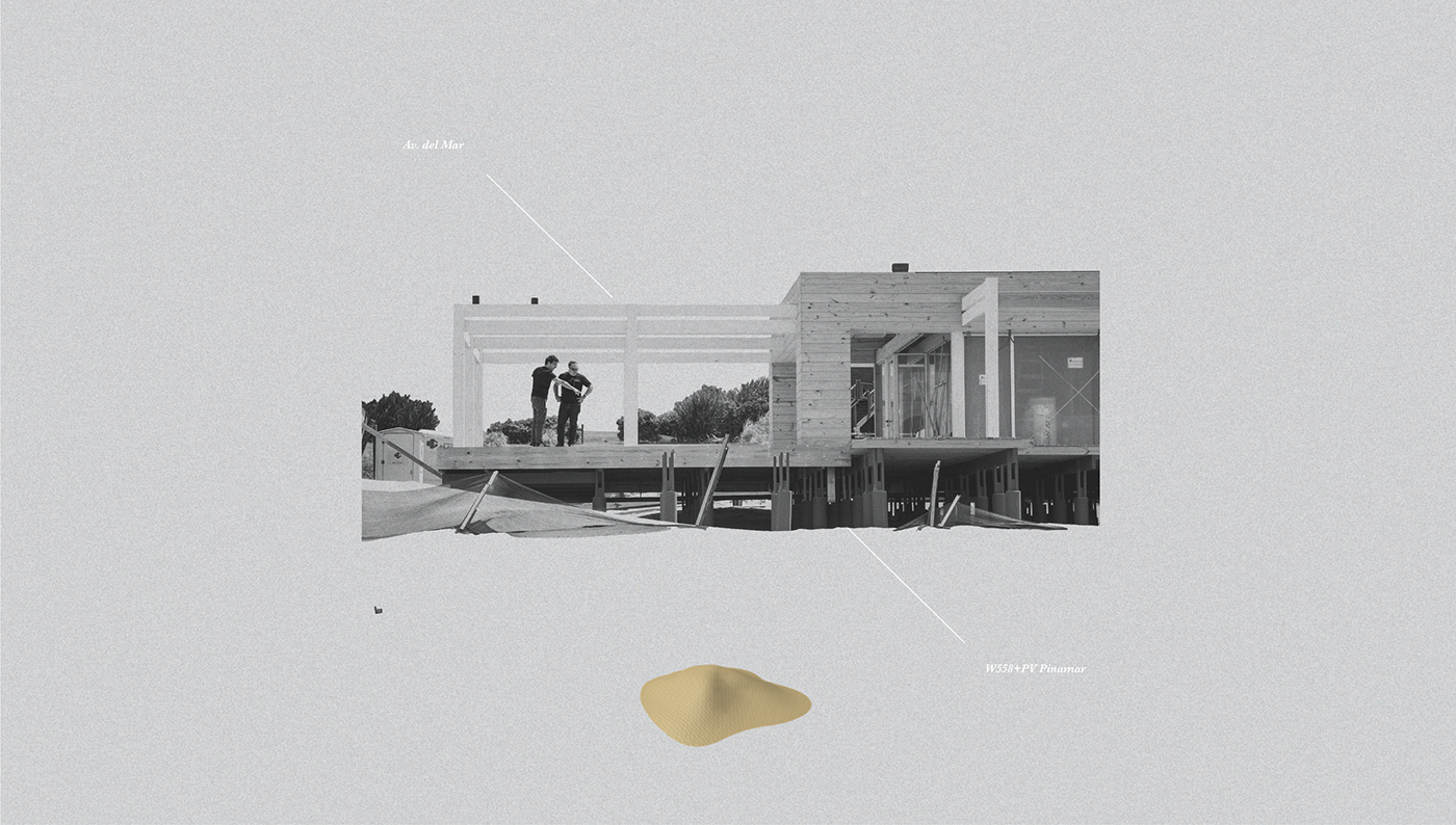 design collage architecture minimalist argentina branding  Black&white
