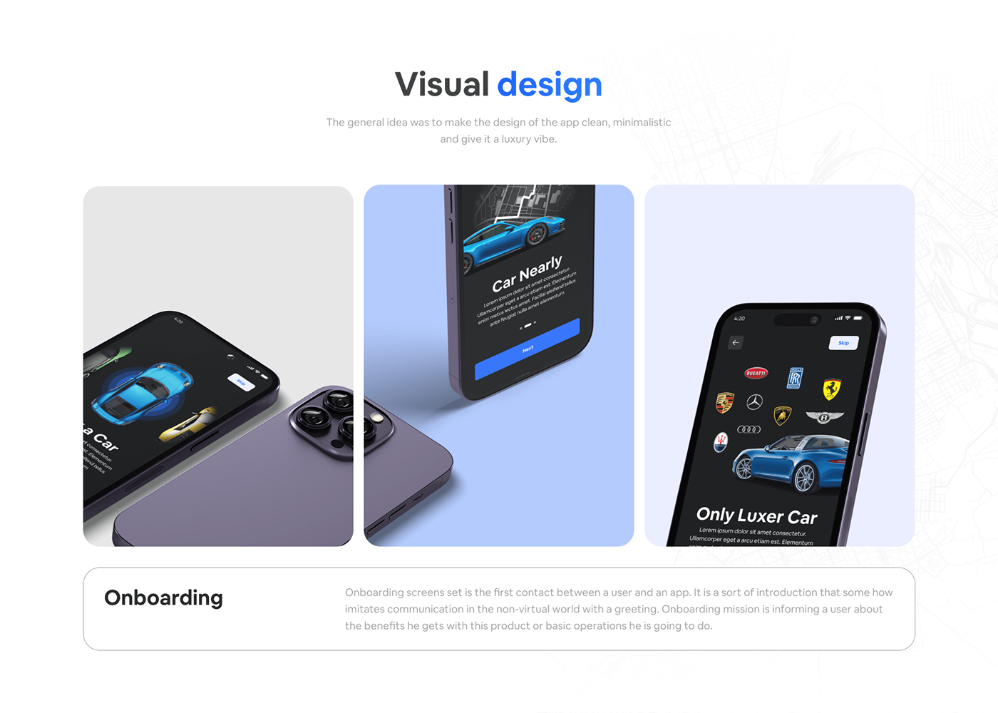 app car luxury mobile Mobile app product design  prototype Rent UI UI/UX