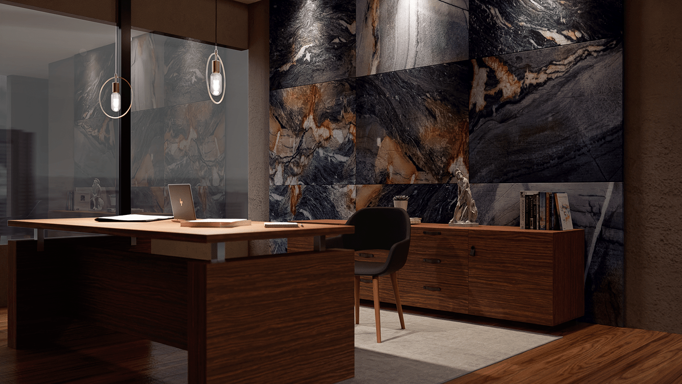 elegant Marble modern Office wood 3dmodeling archviz chair officechair virtualcatalog