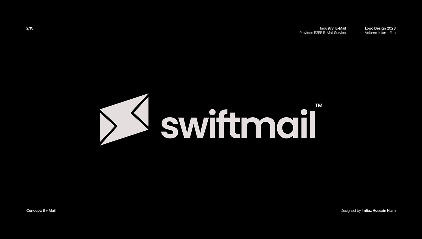 Logo design for Swiftmail: an E2EE E-Mail software and service.