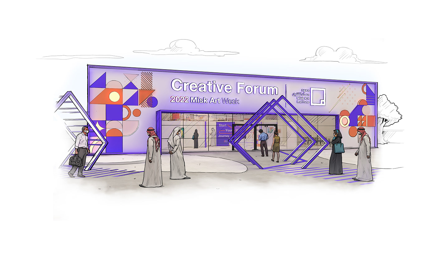 Art Gallery  creativeforum Eventsdesign exhibitiondesign festival graphics Hospitality Saudi Arabia