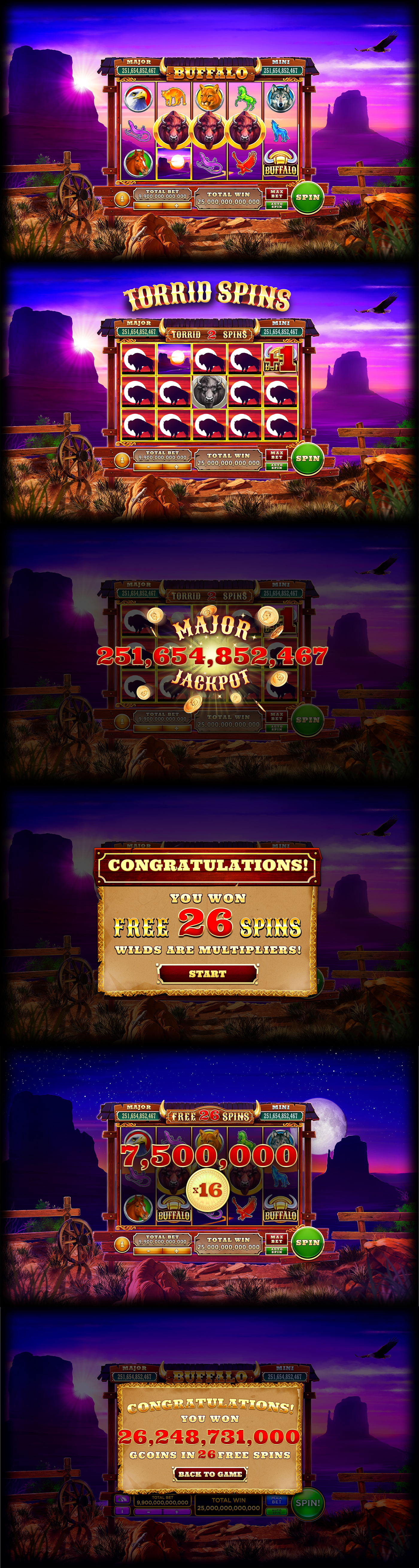 Buffalo Slots - Play for Free on Gambino Slots