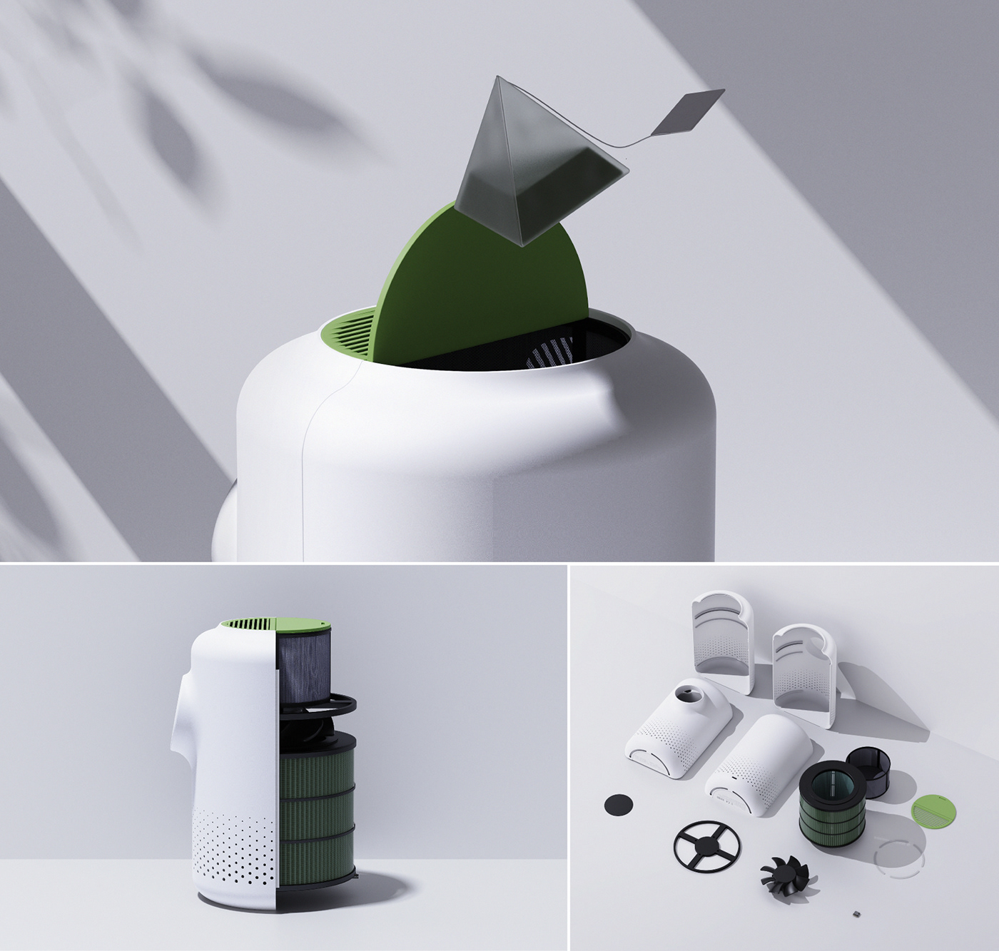 air purifier Dehumidifier design Display humidifier industrial design  product product design  tea tea bag
