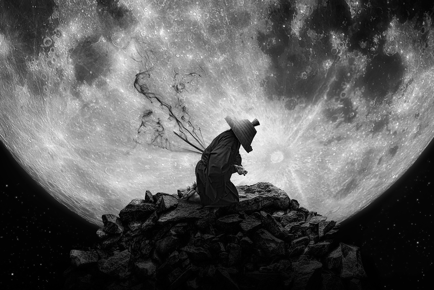 zen  Samurai tiger mountains samurai inspire photoshop photomanipulation photoillustration Sumeru Nick Pedersen art