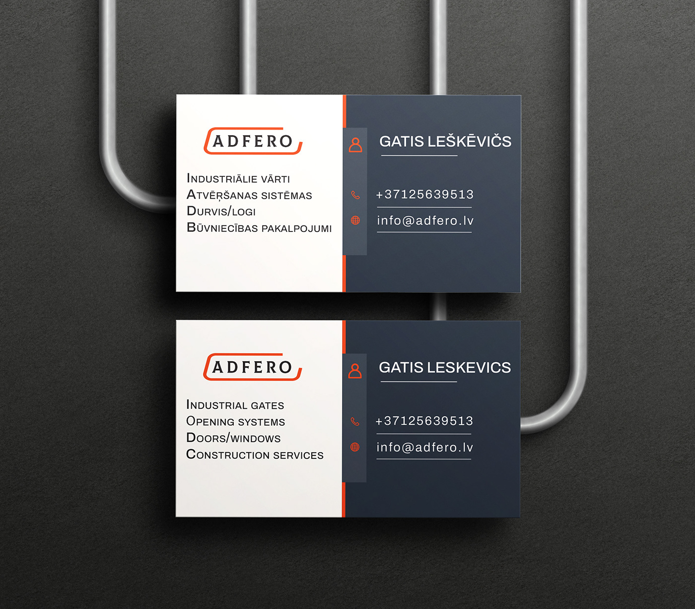 building business card design identidade visual logo orange typography   visualization