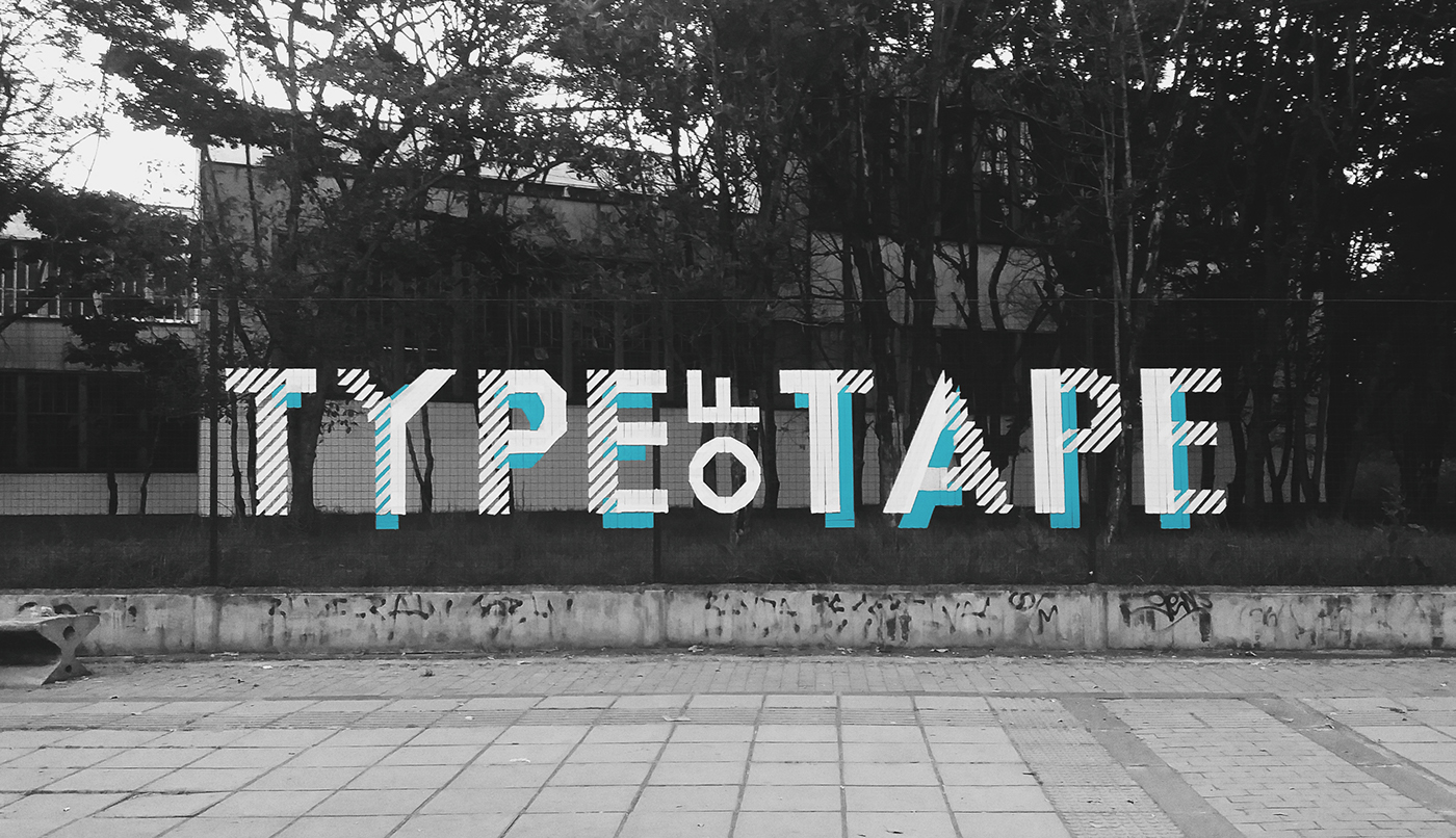 type tape fences Tapeart fenceart streetart letters experimental Project personal