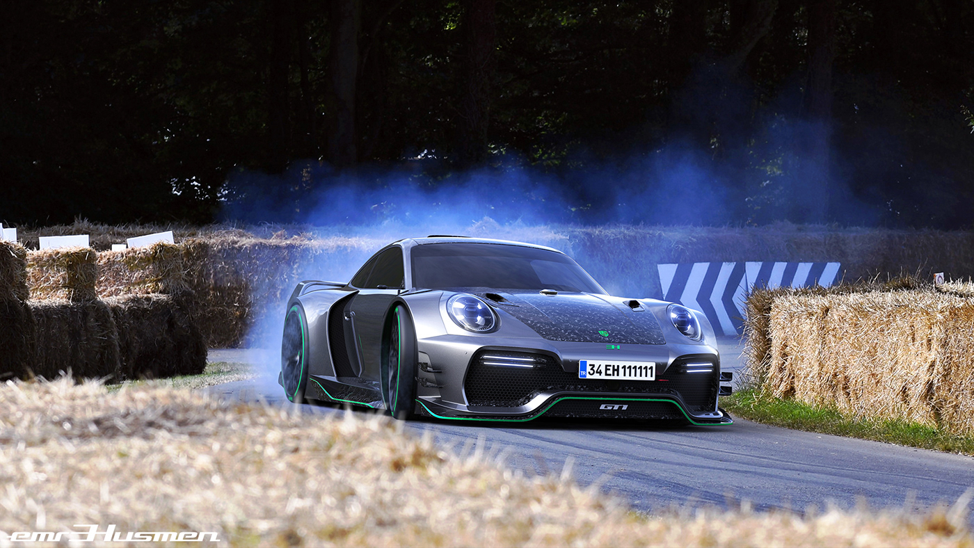 Porsche 911 GT1 (992) on Behance
