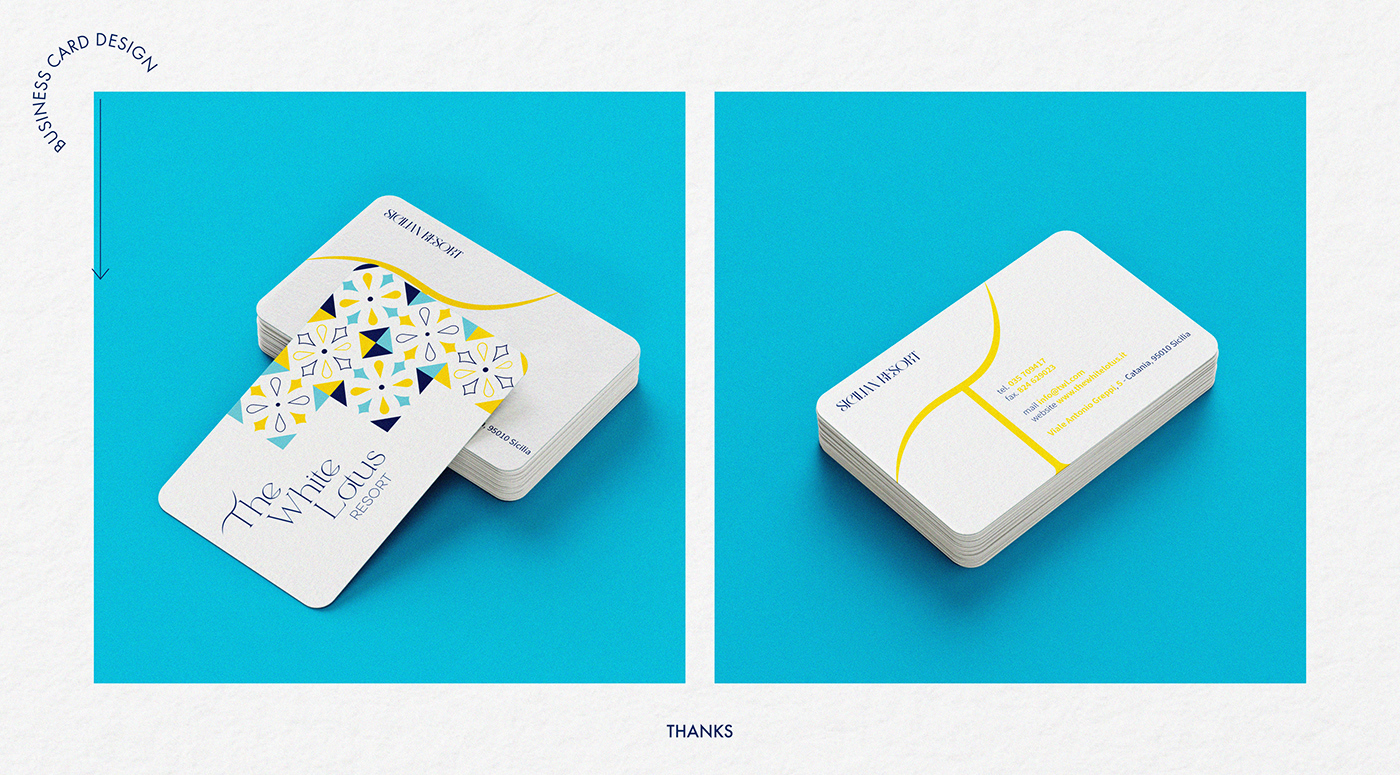brand identity businnes card hotel Keycard Design Logo Design menu design packaging design pattern sicily thewhitelotus