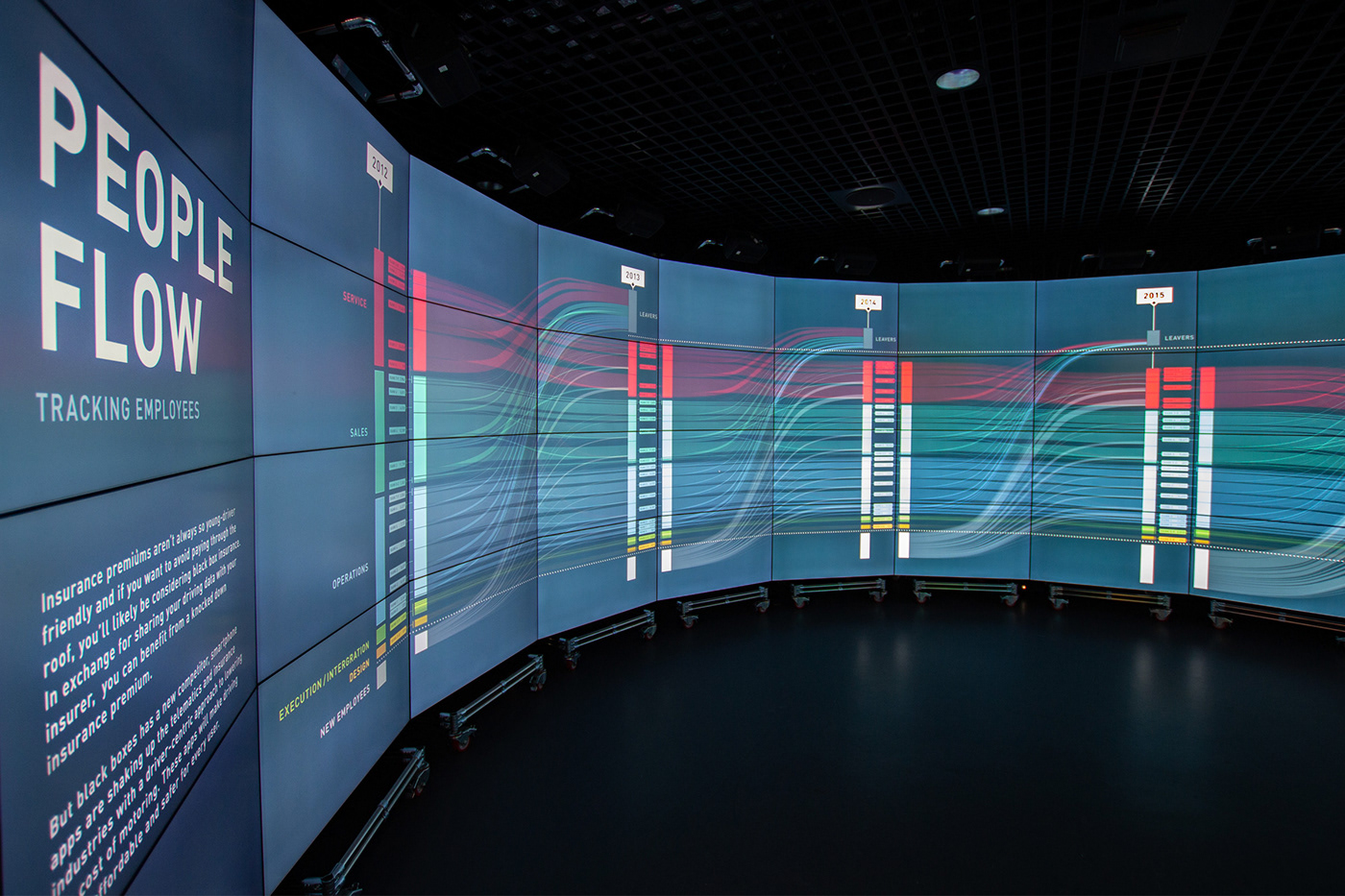 Exhibition  interactive conference Data infographics visualization visualisation screen touch Event