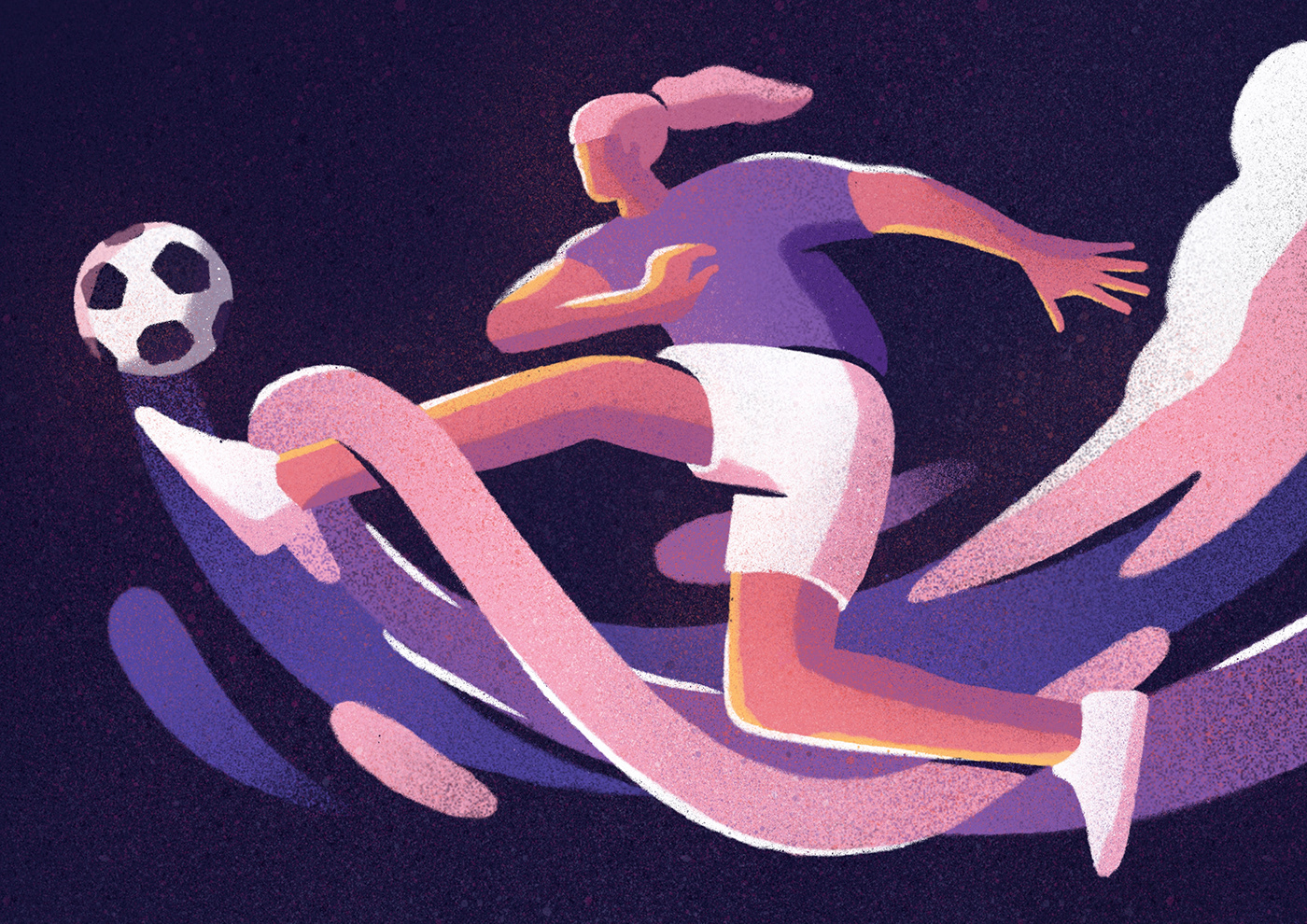 ILLUSTRATION  Illustrator illustrations sports illustration sport football soccer bold graphical Retro