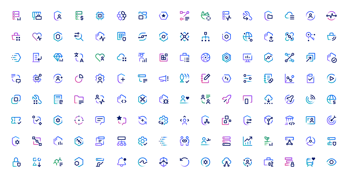 iconography icons mobile software UI Web logo ux application system